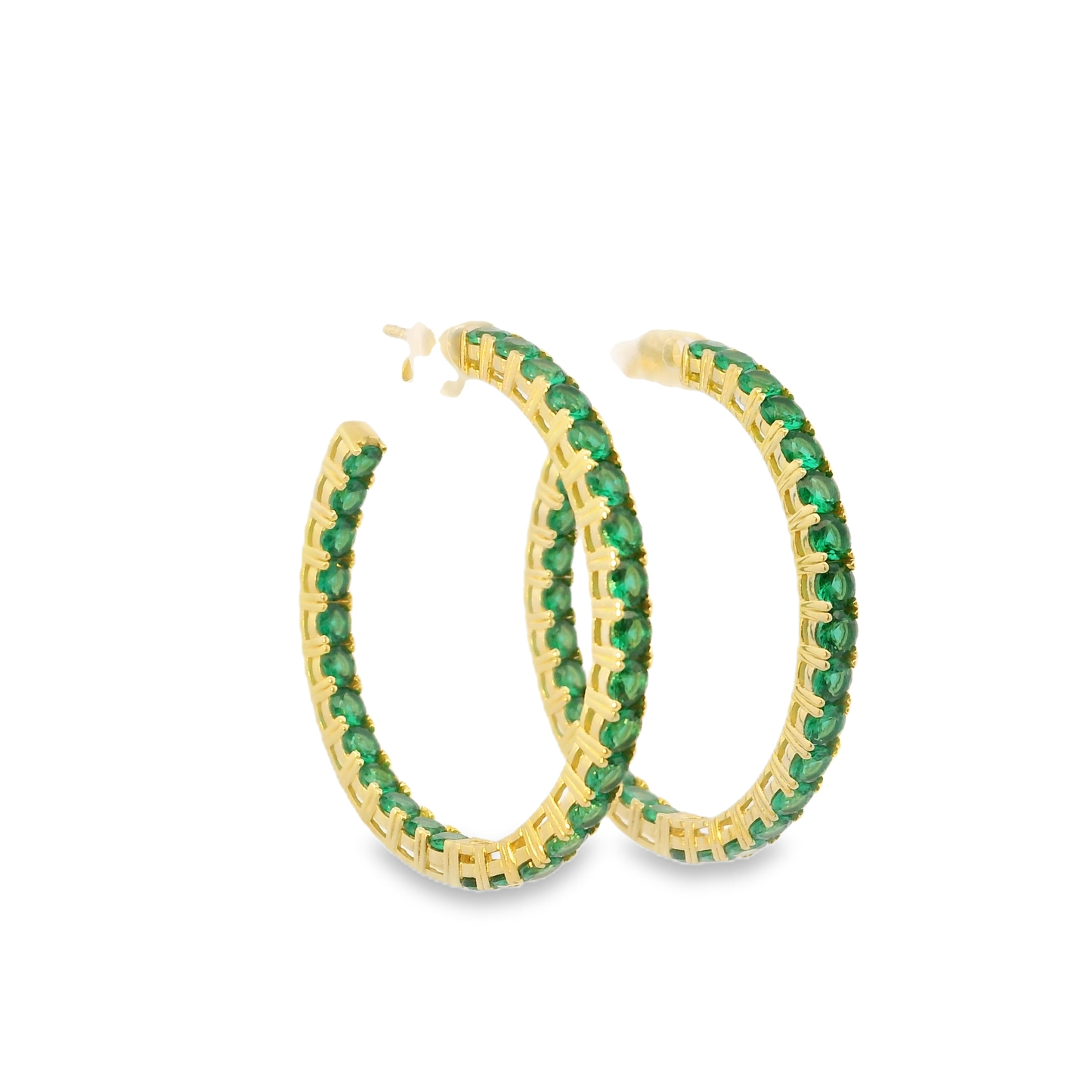 Elegant Color 3MM 1.5" Hoop Earrings - KE191091