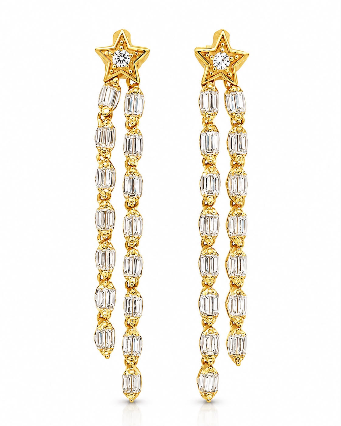 Baguette Shooting Star Earring - KE192141