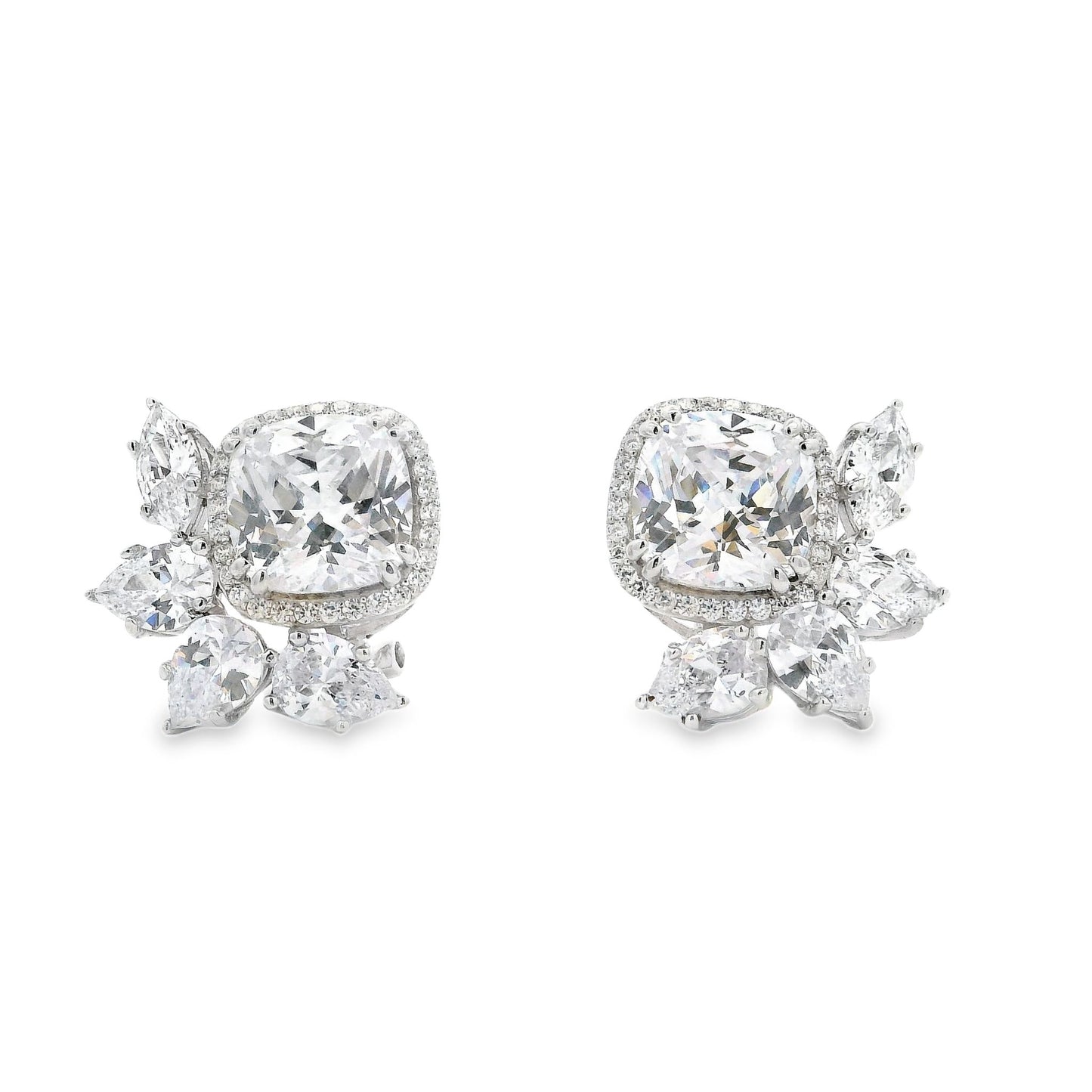 HW Stone with Leaf Earring - KE191026