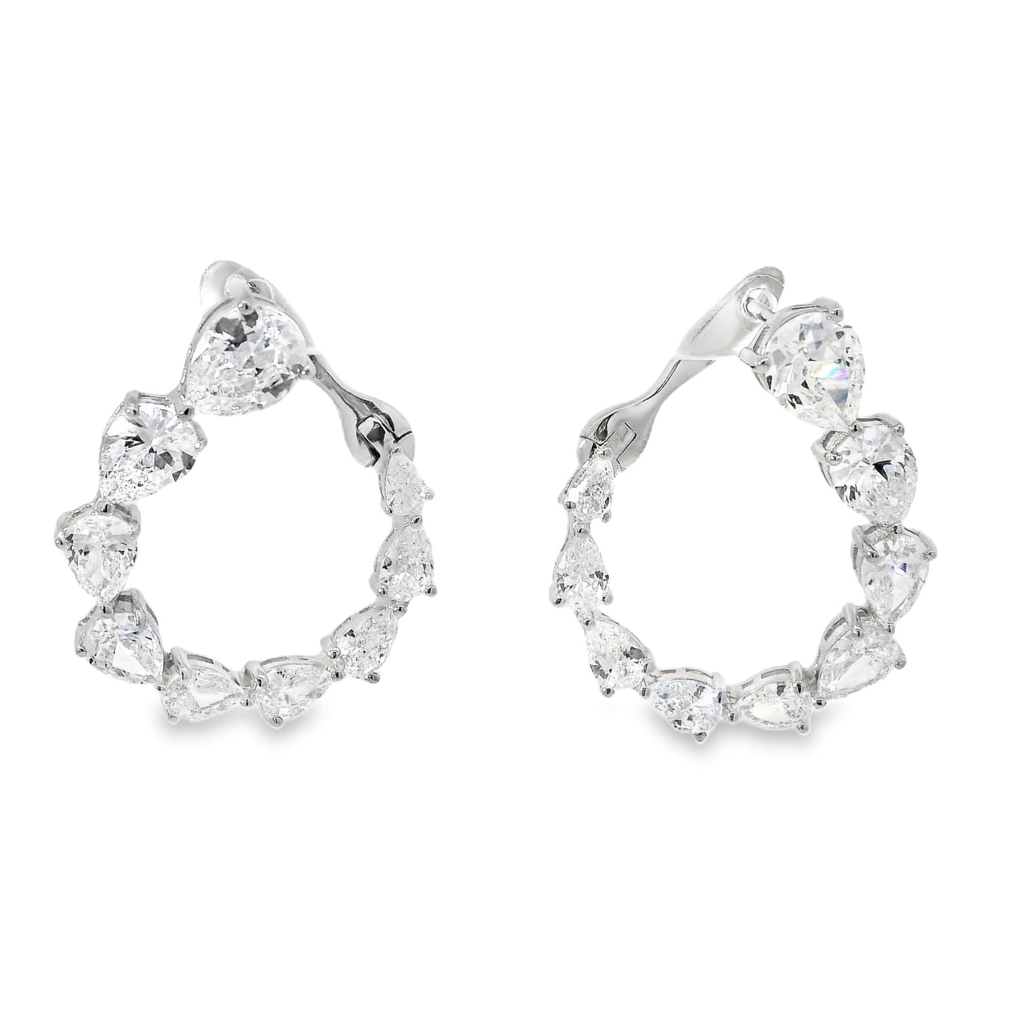 Tear Drop "C" Earrings - KE192034