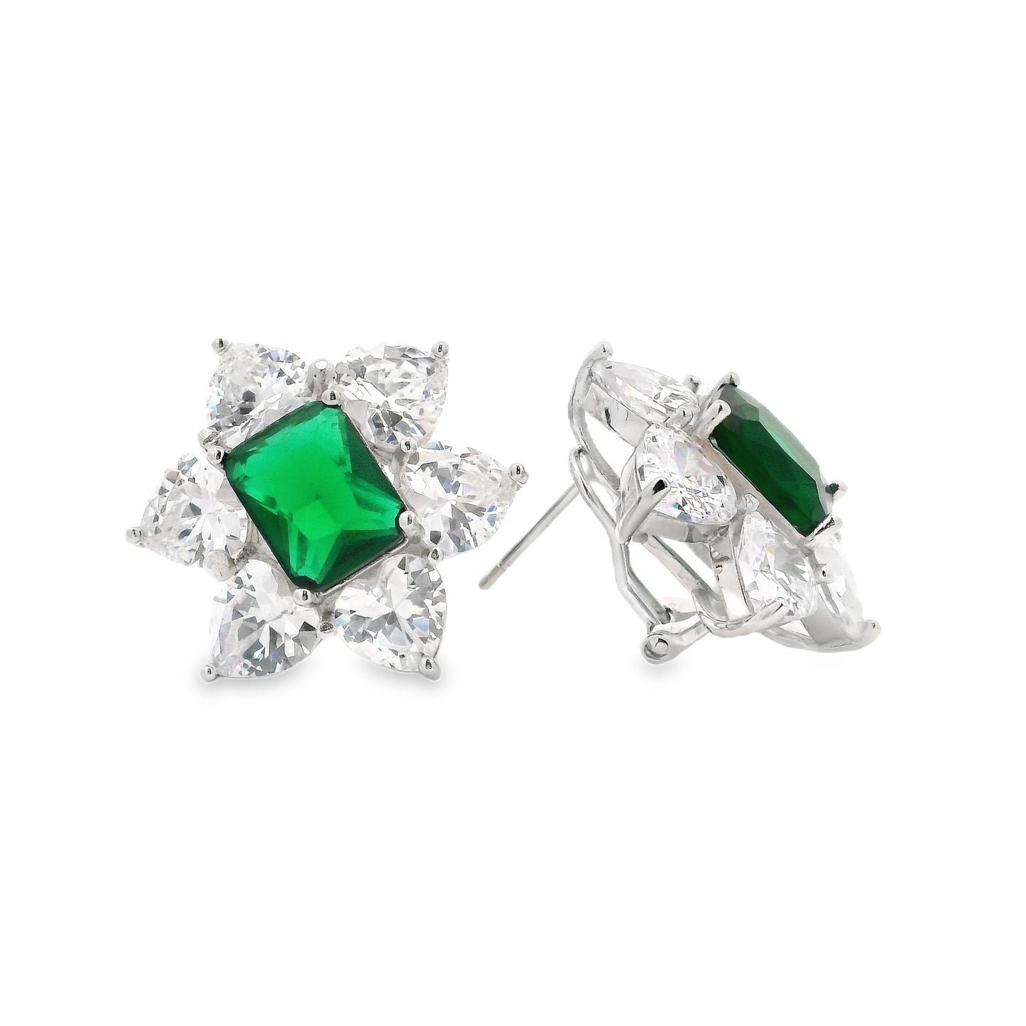 Chunky Flower Omega Earring - KE192016