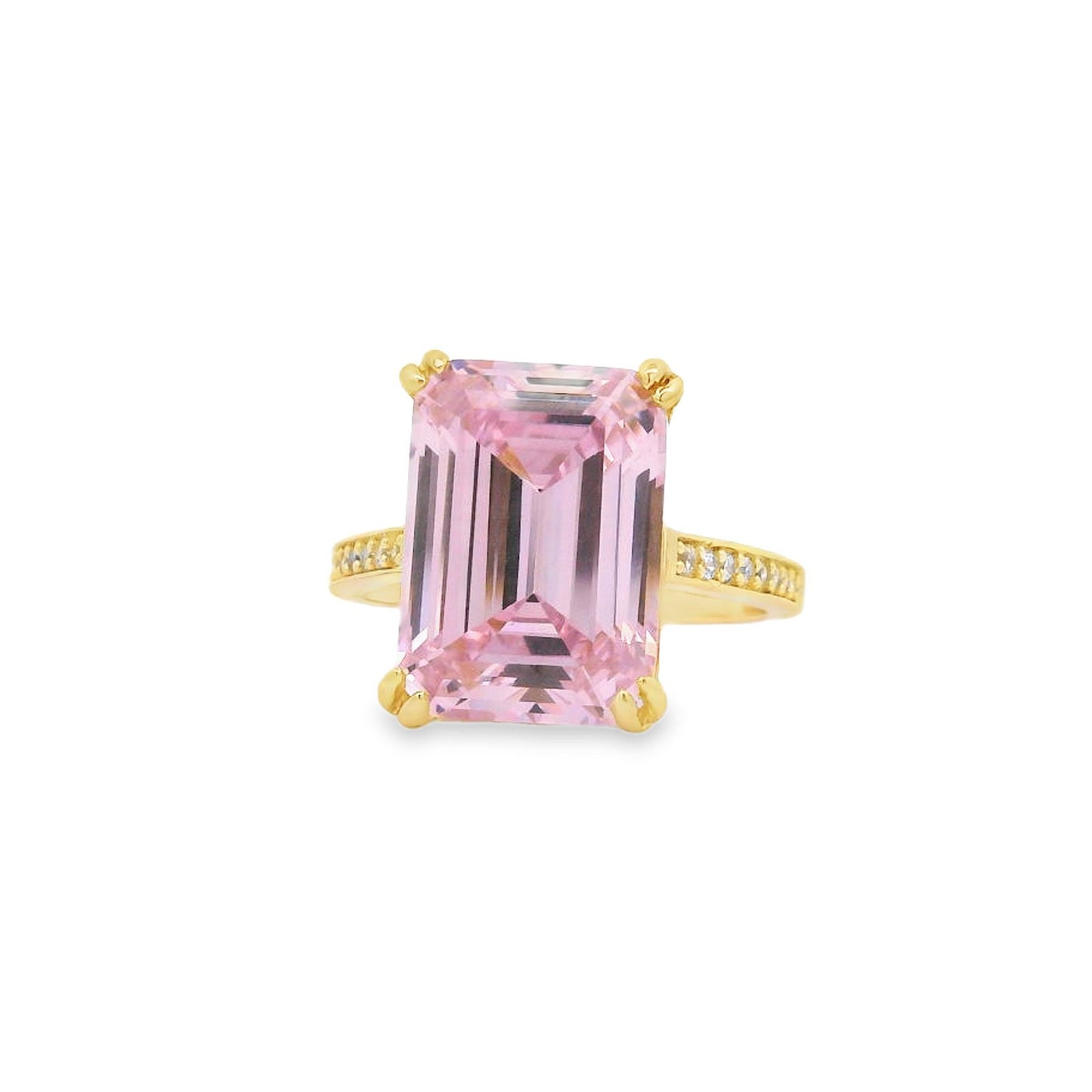 Emerald Cut Pave Band Ring - KR661010