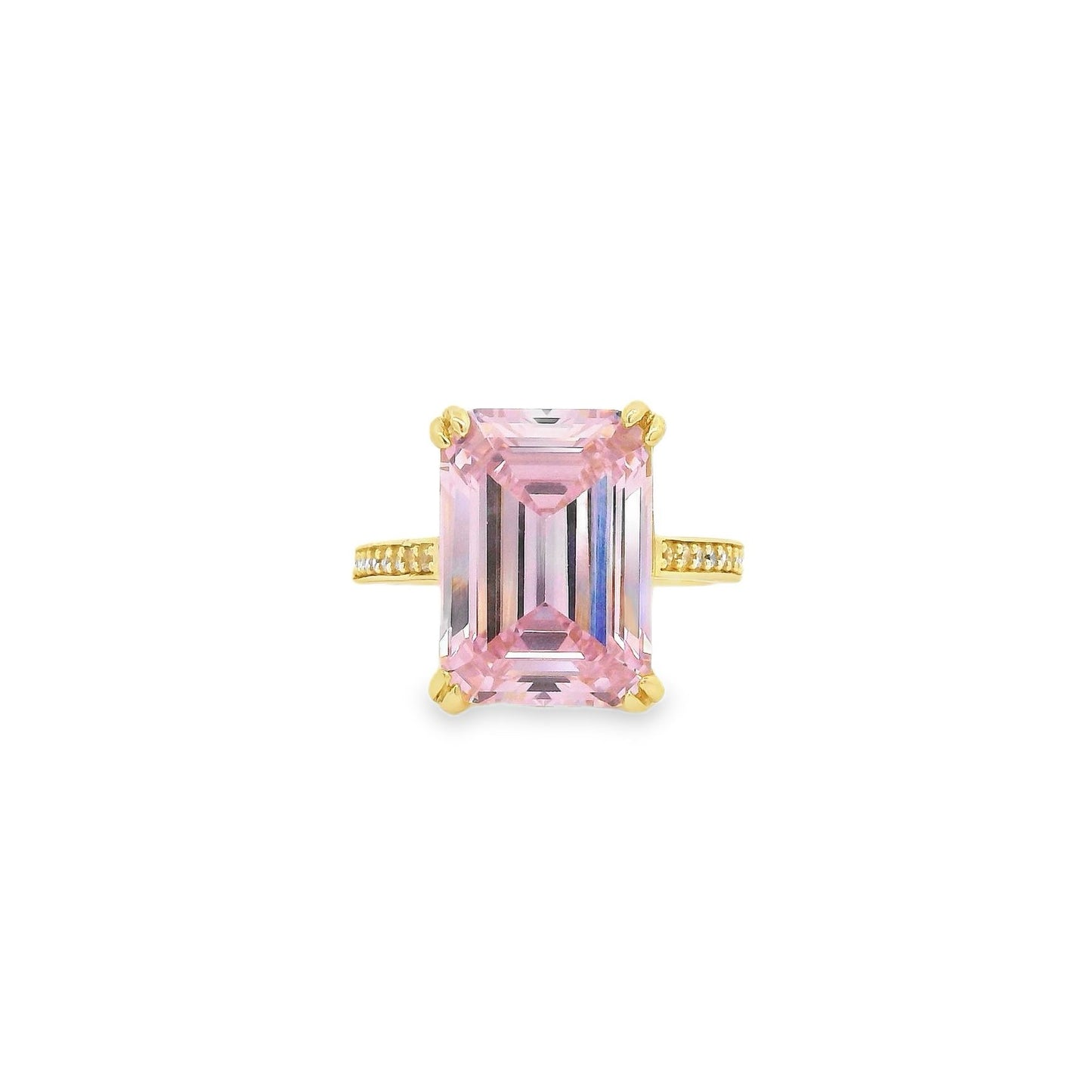 Emerald Cut Pave Band Ring - KR661010