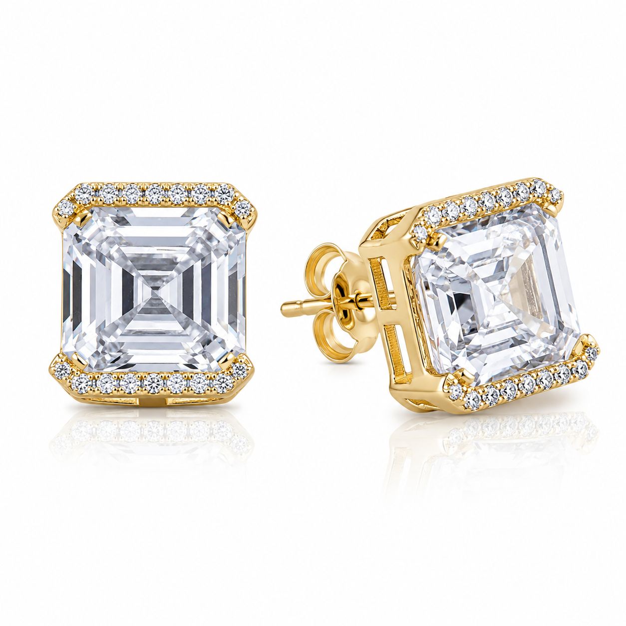 On ear Elegant Square Earring - KE192140