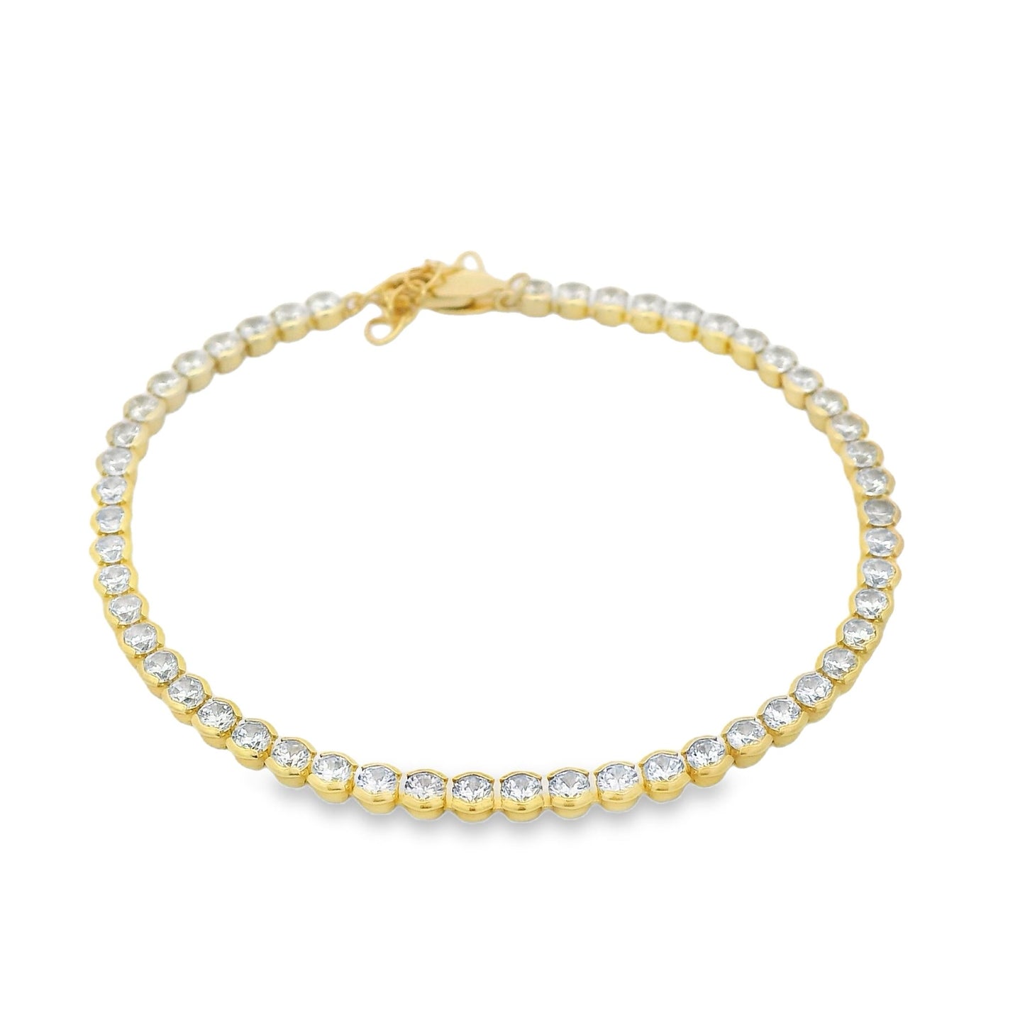 2MM Bezel Tennis Bracelet *machine made* - KB32317