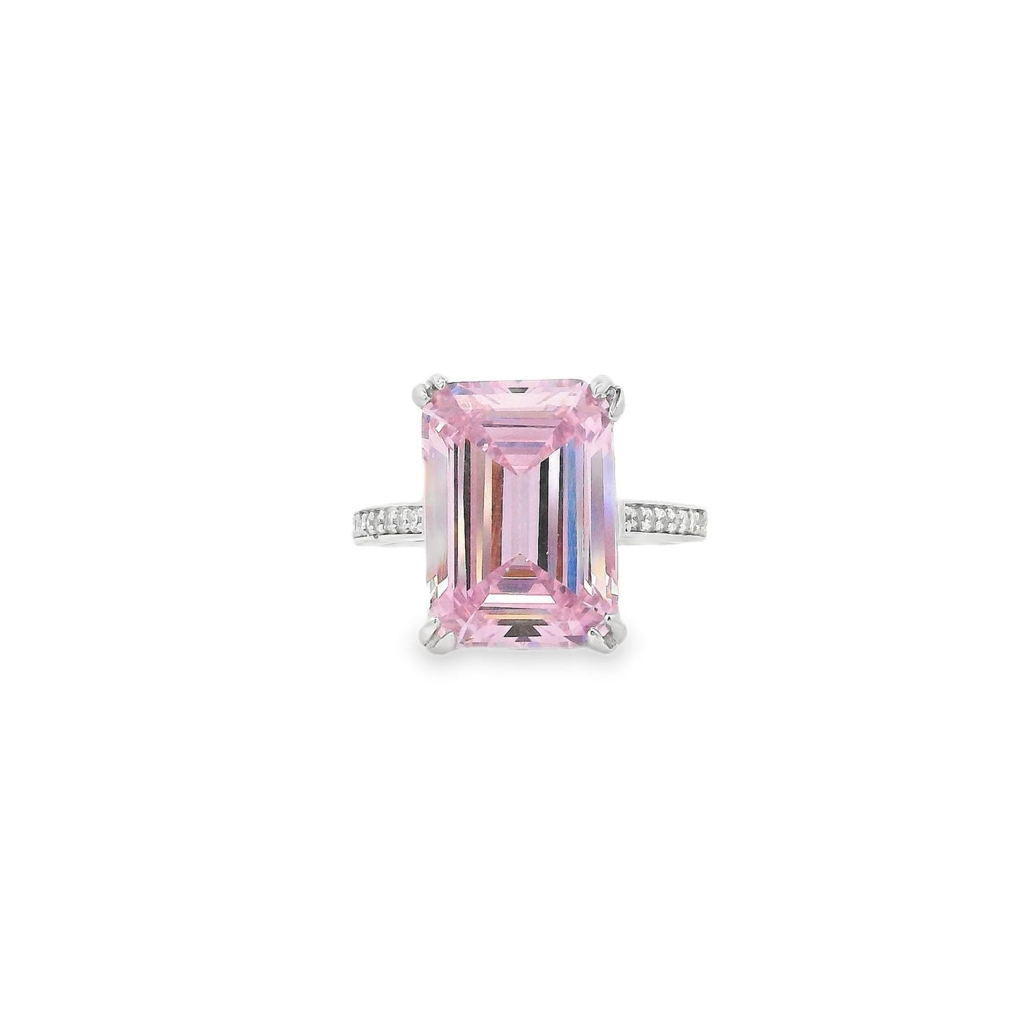 Emerald Cut Pave Band Ring - KR661010