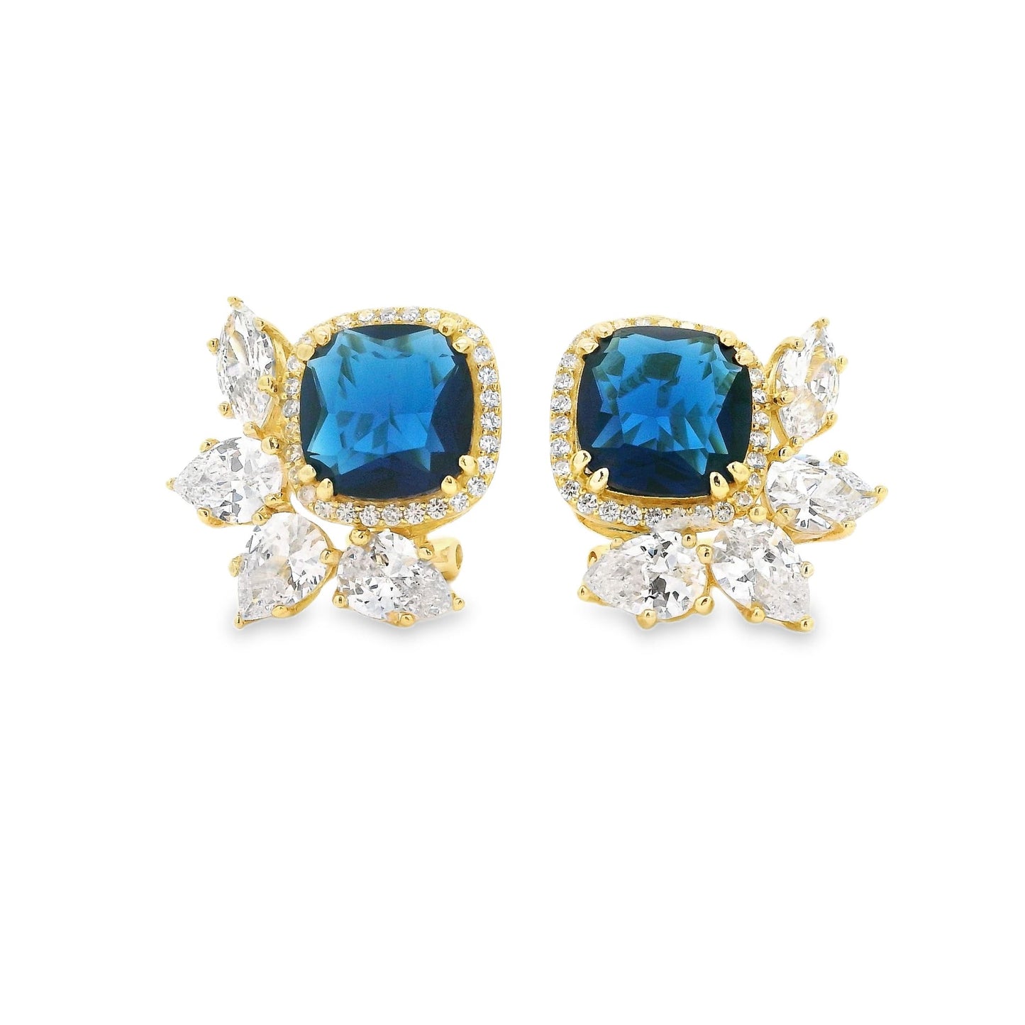 HW Stone with Leaf Earring - KE191026