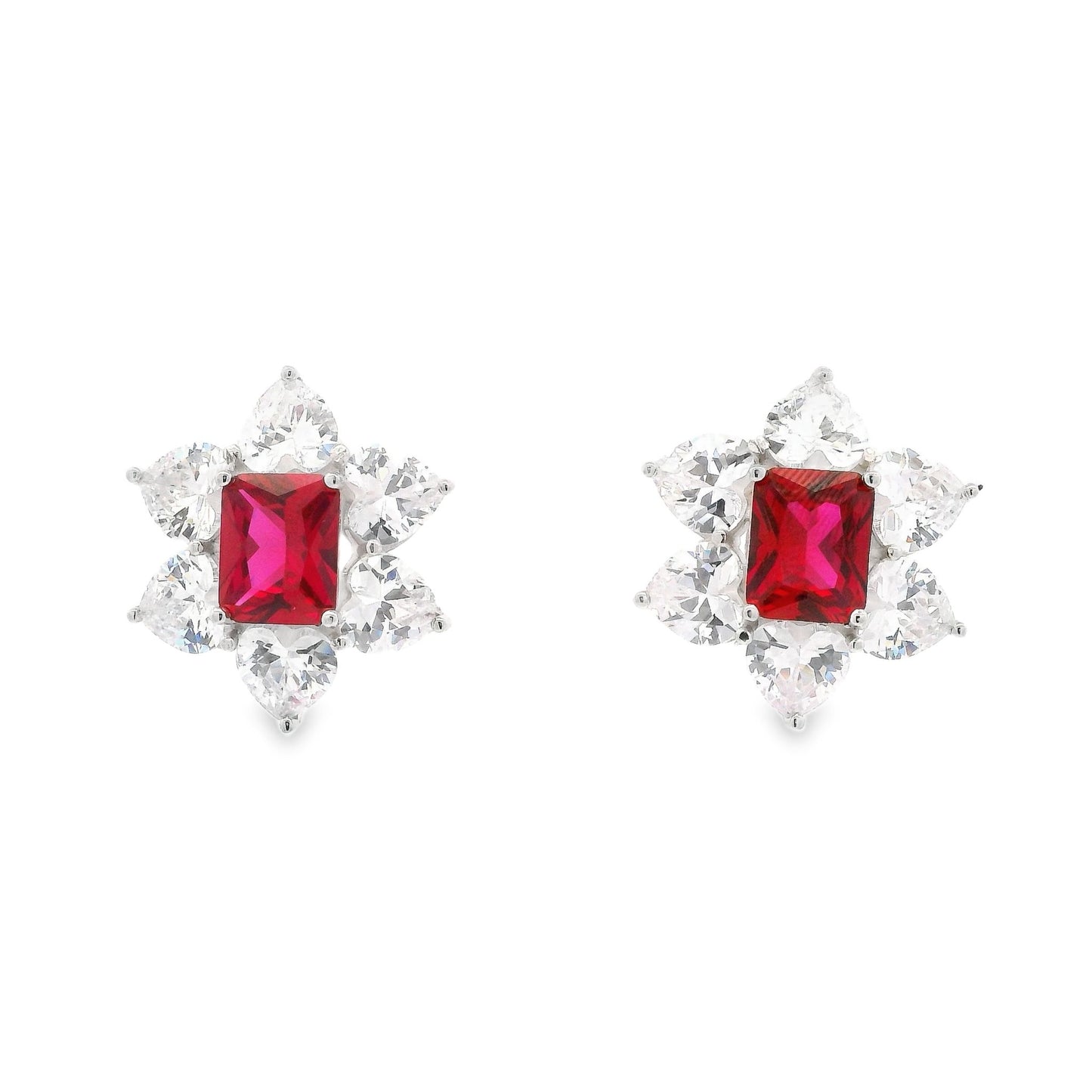 Chunky Flower Omega Earring - KE192016