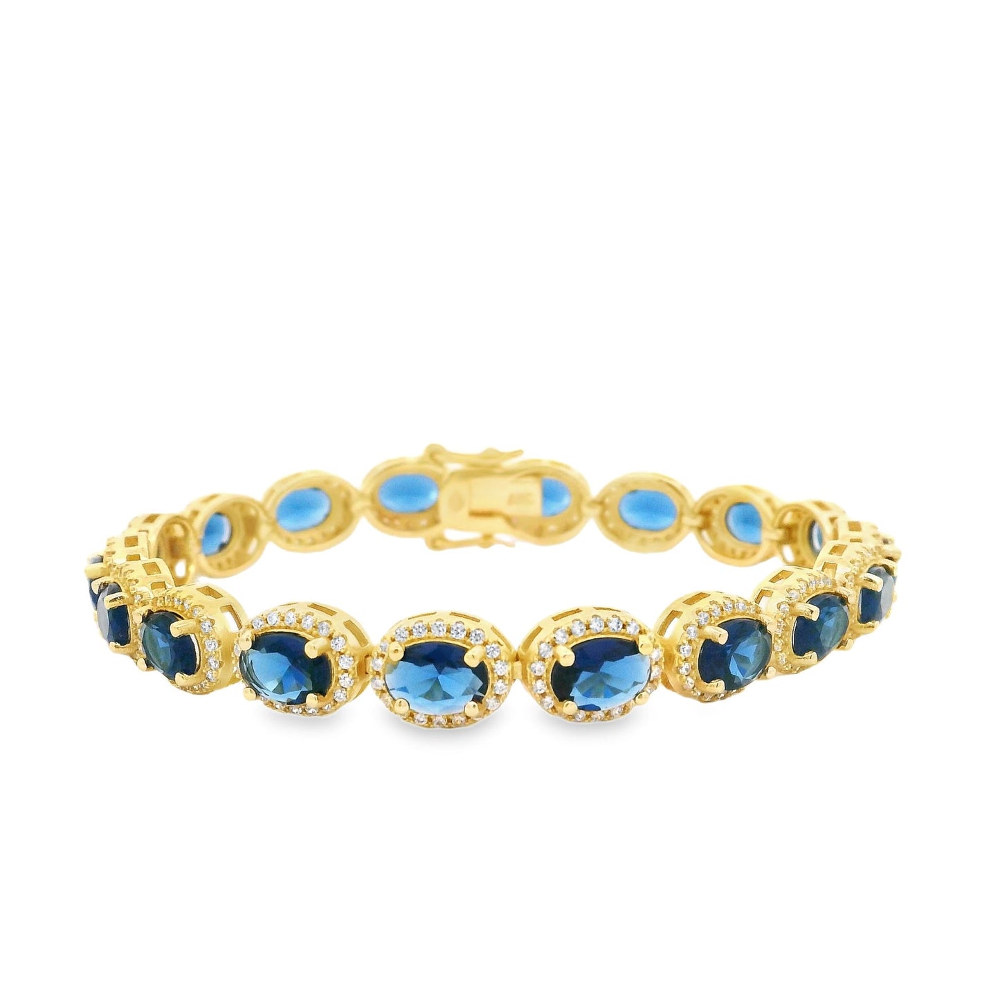 Oval Halo Elegant Bracelet - KB33124