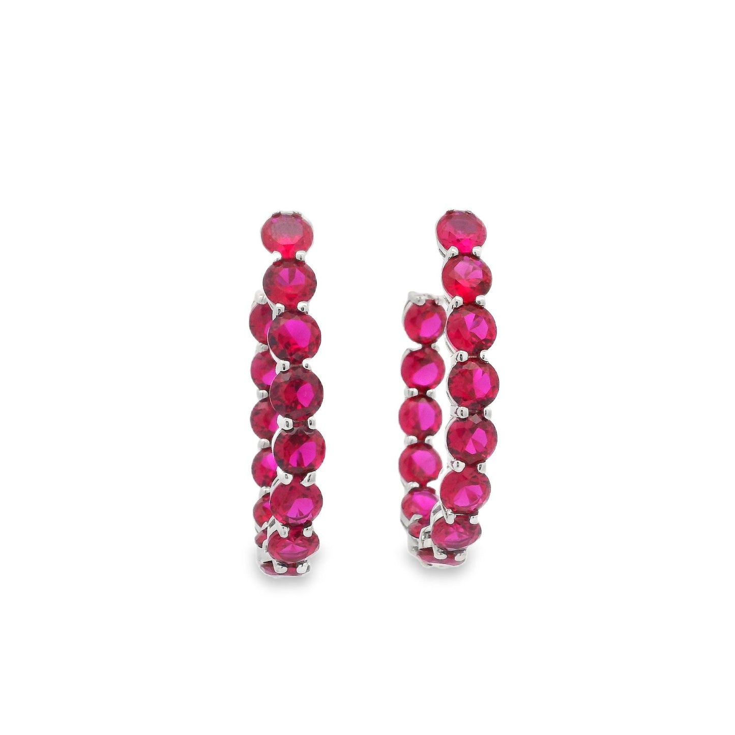 5MM Stone Oval 1.5" Hoop - KE19944