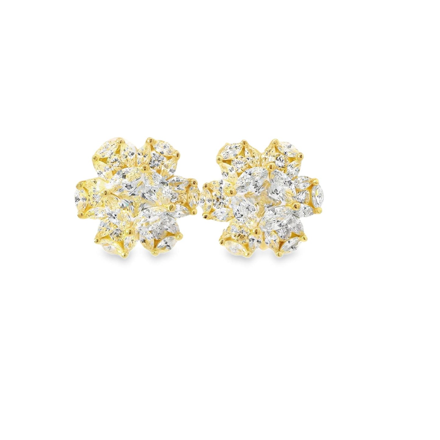 Marquee Cluster Flower Earring - KE192053