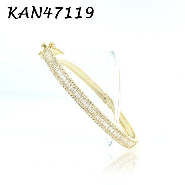 Thin Baguette Bangle - KAN47119