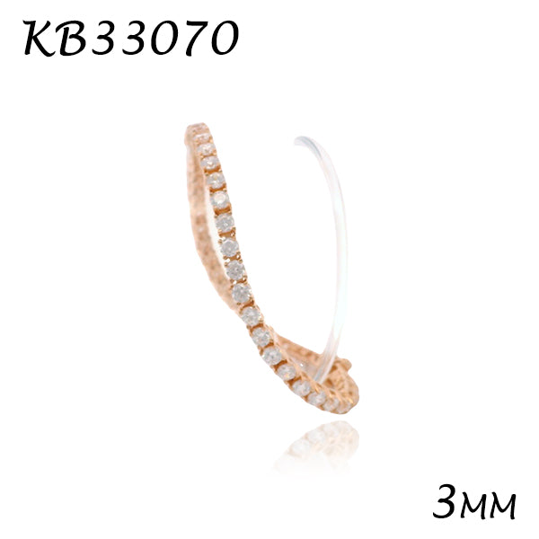 Diamond CZ 3MM 4prong Tennis Bracelet - KB33070