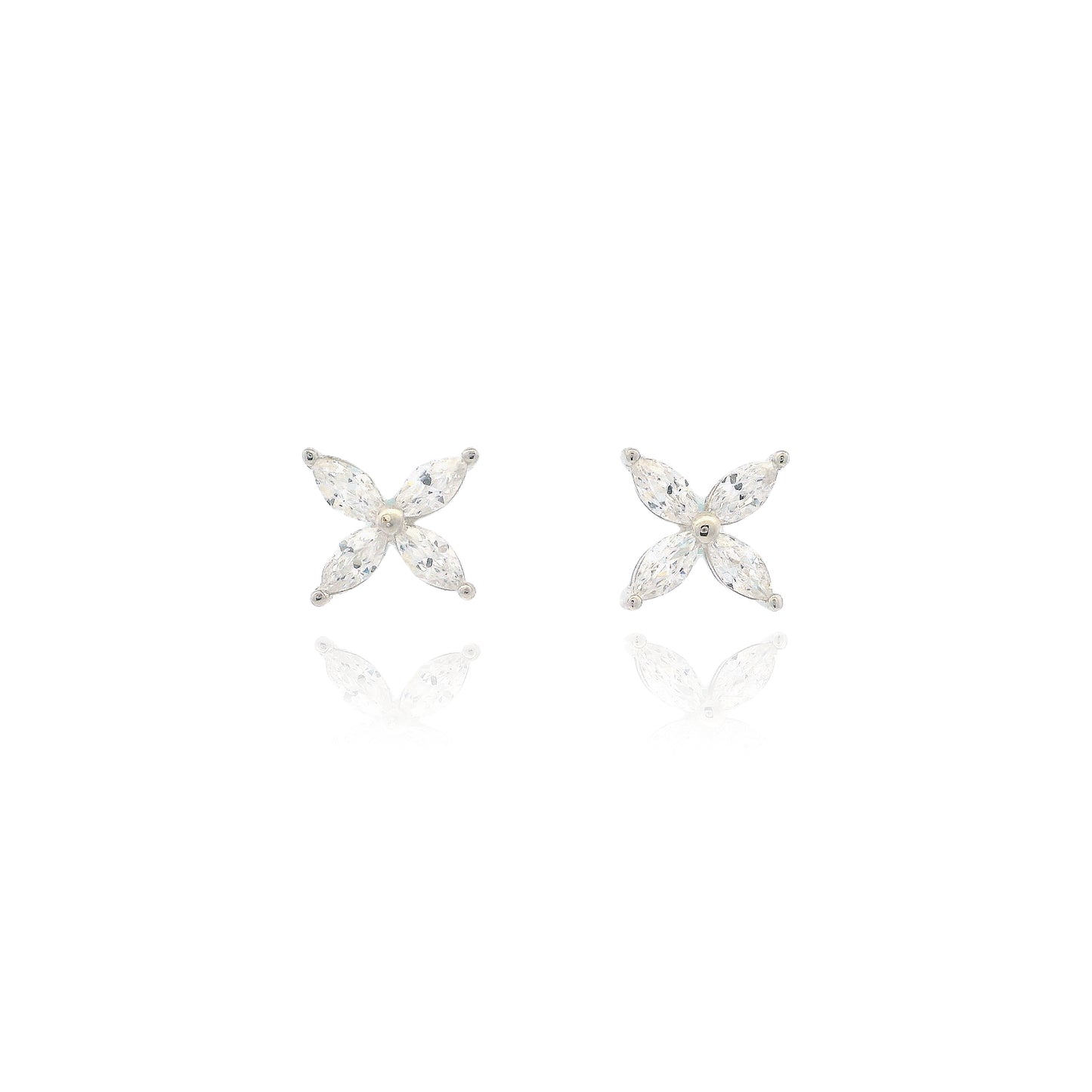 Floral Marquise stud Earrings - KE192073