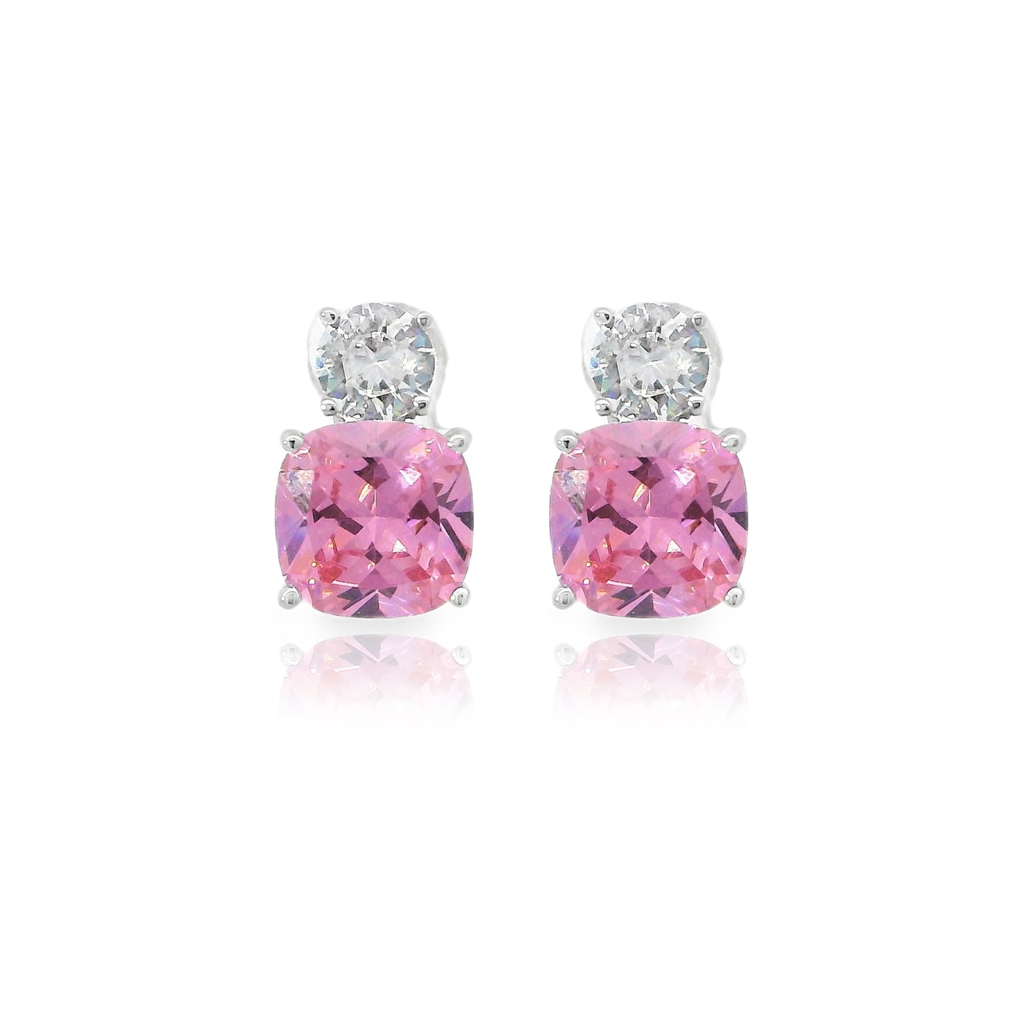 Medium Classic Double Stones CZ Earring β KE19771