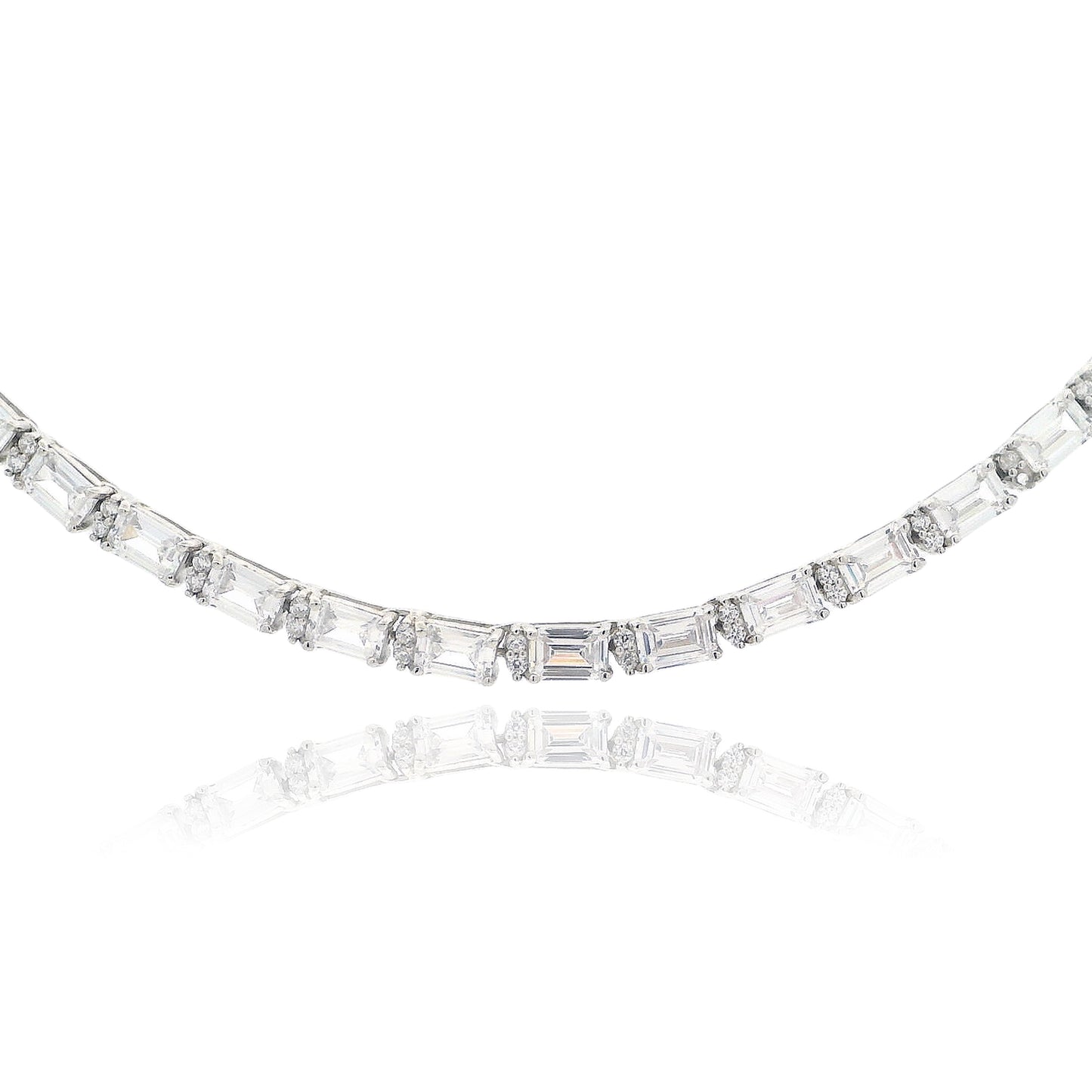 Elegant Emerald Necklace 16" - KN22319