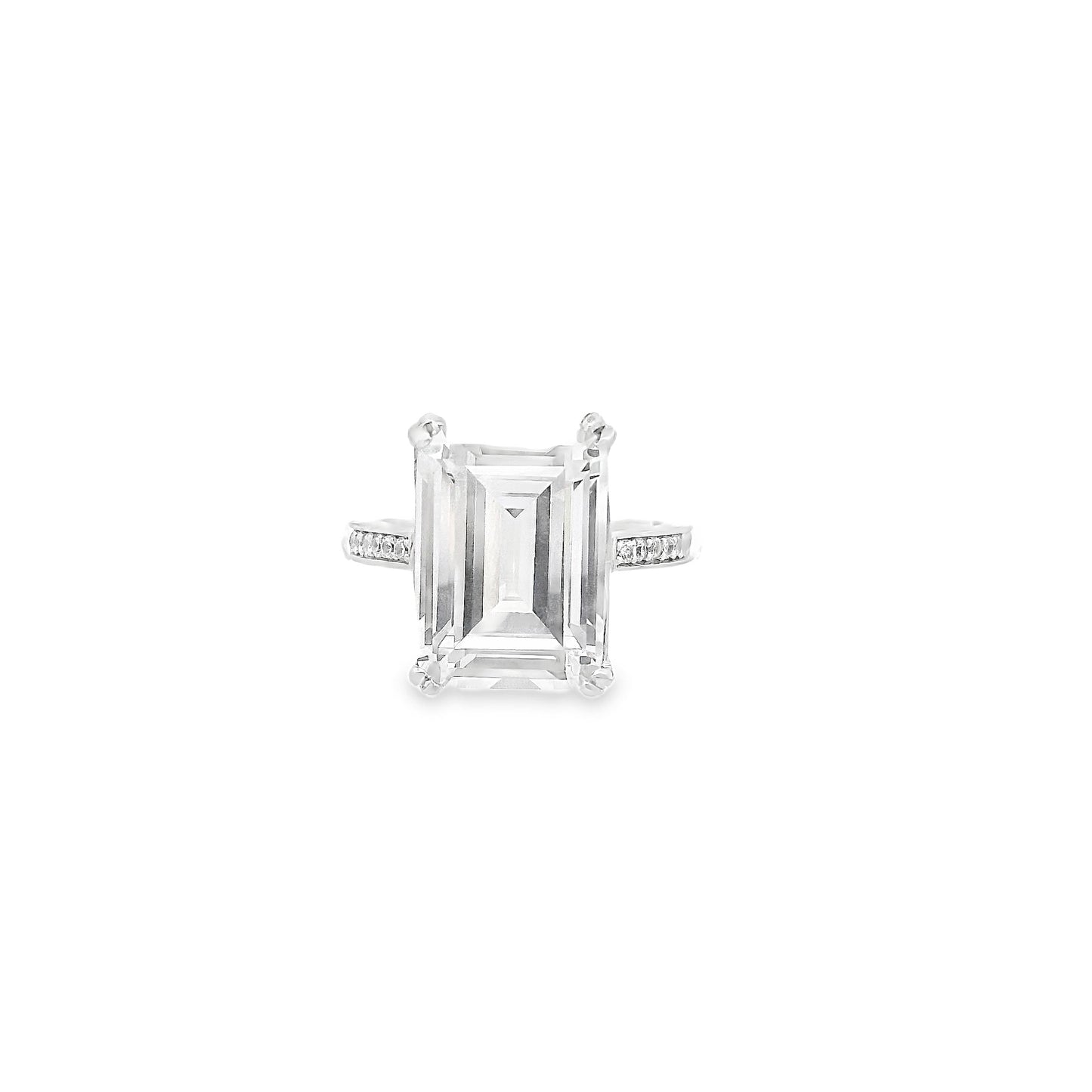 Emerald Cut Pave Band Ring - KR661010