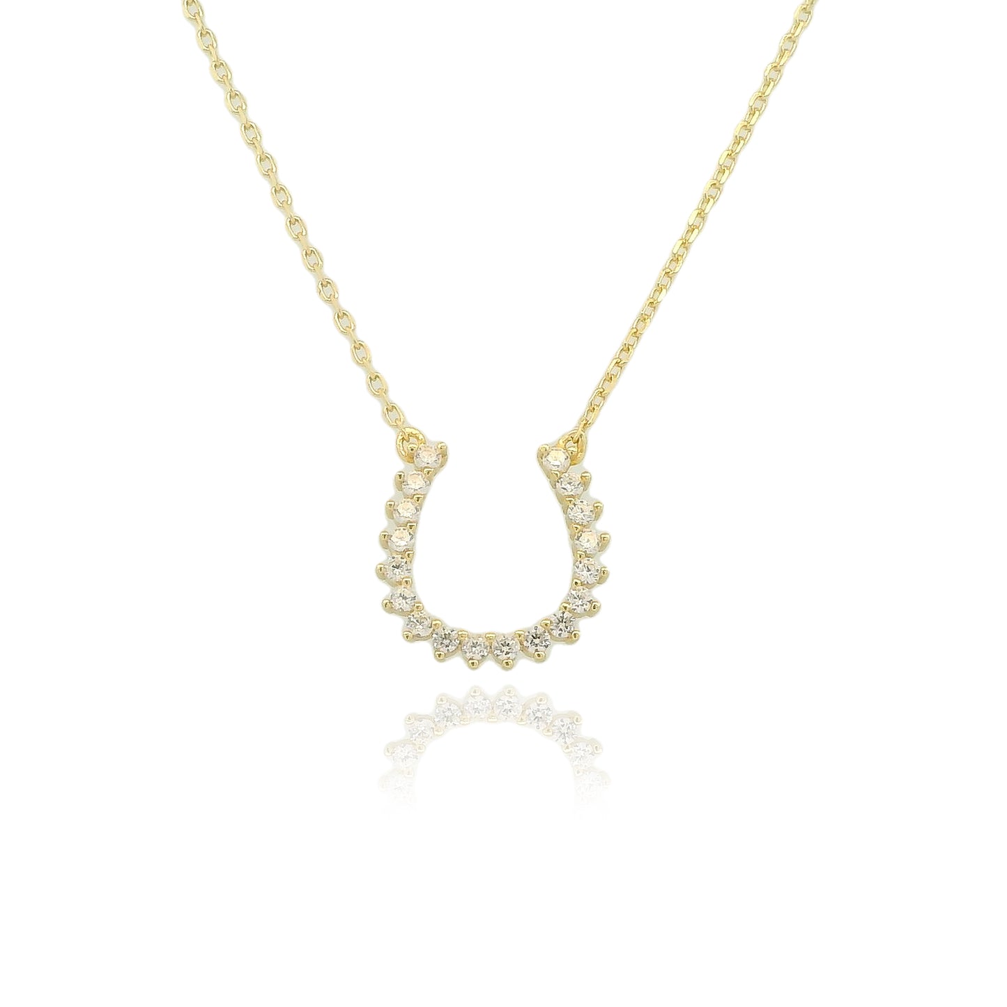 Lucky Horseshoe 15+3" Necklace - PGN22174A