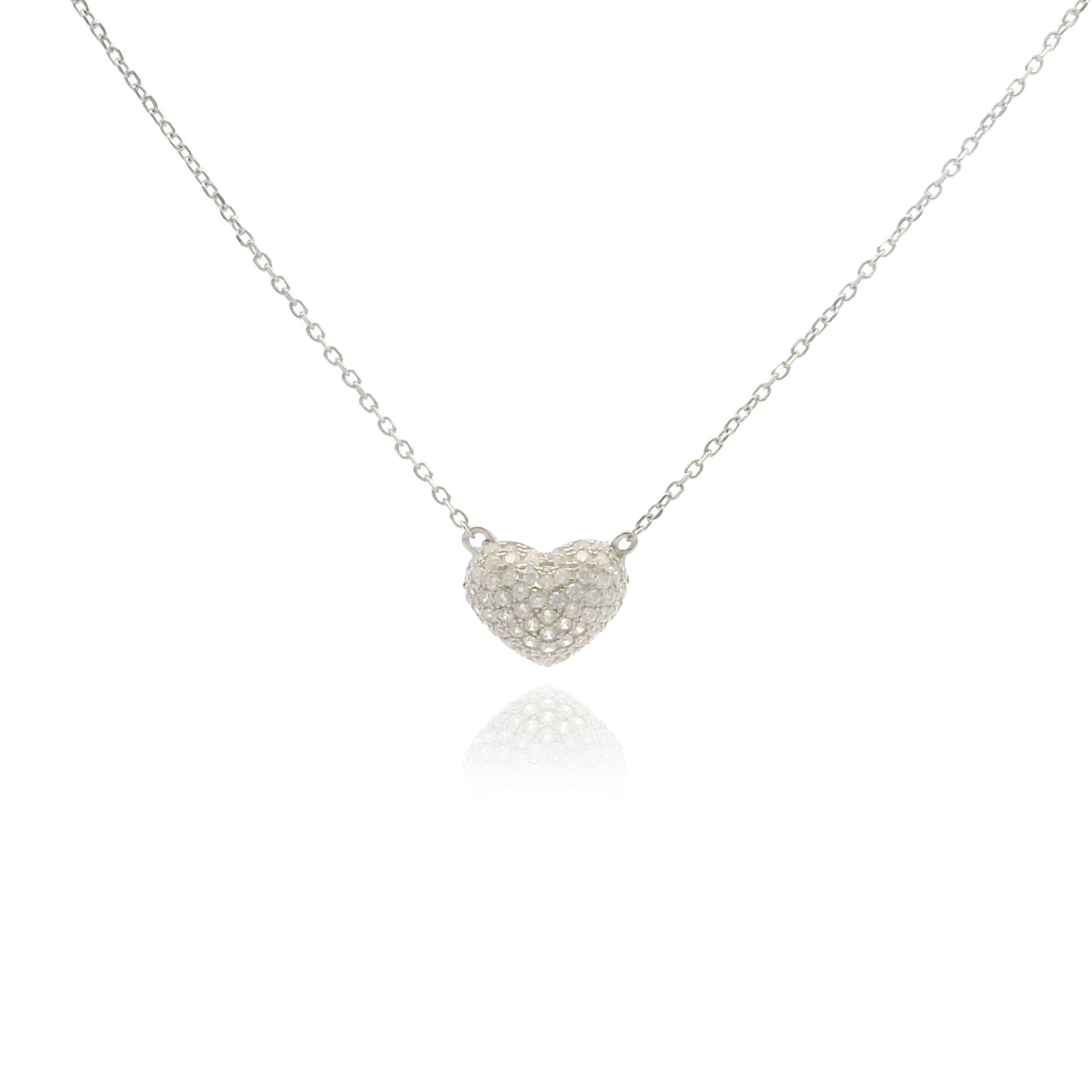 Puffy Heart 15+3" Necklace - PGN22228