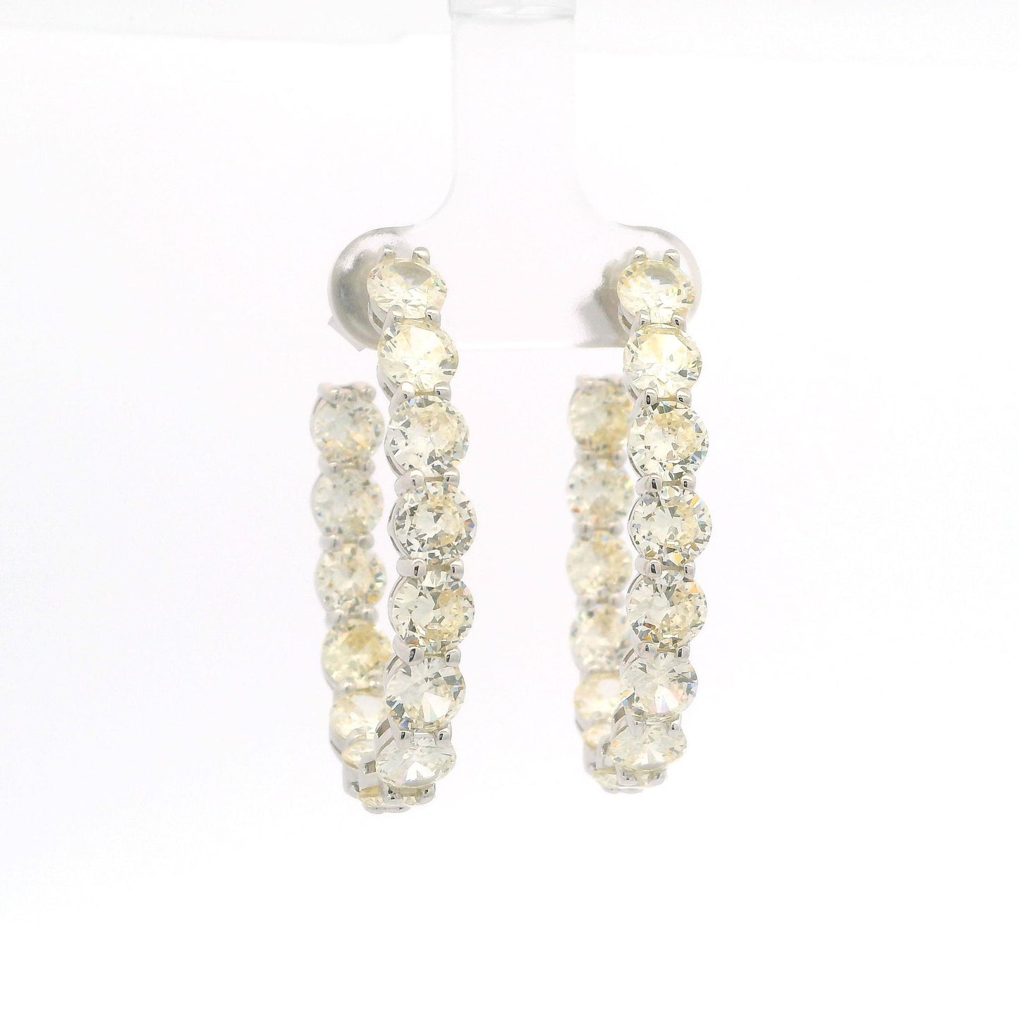 5MM Stone Oval 1.5" Hoop - KE19944