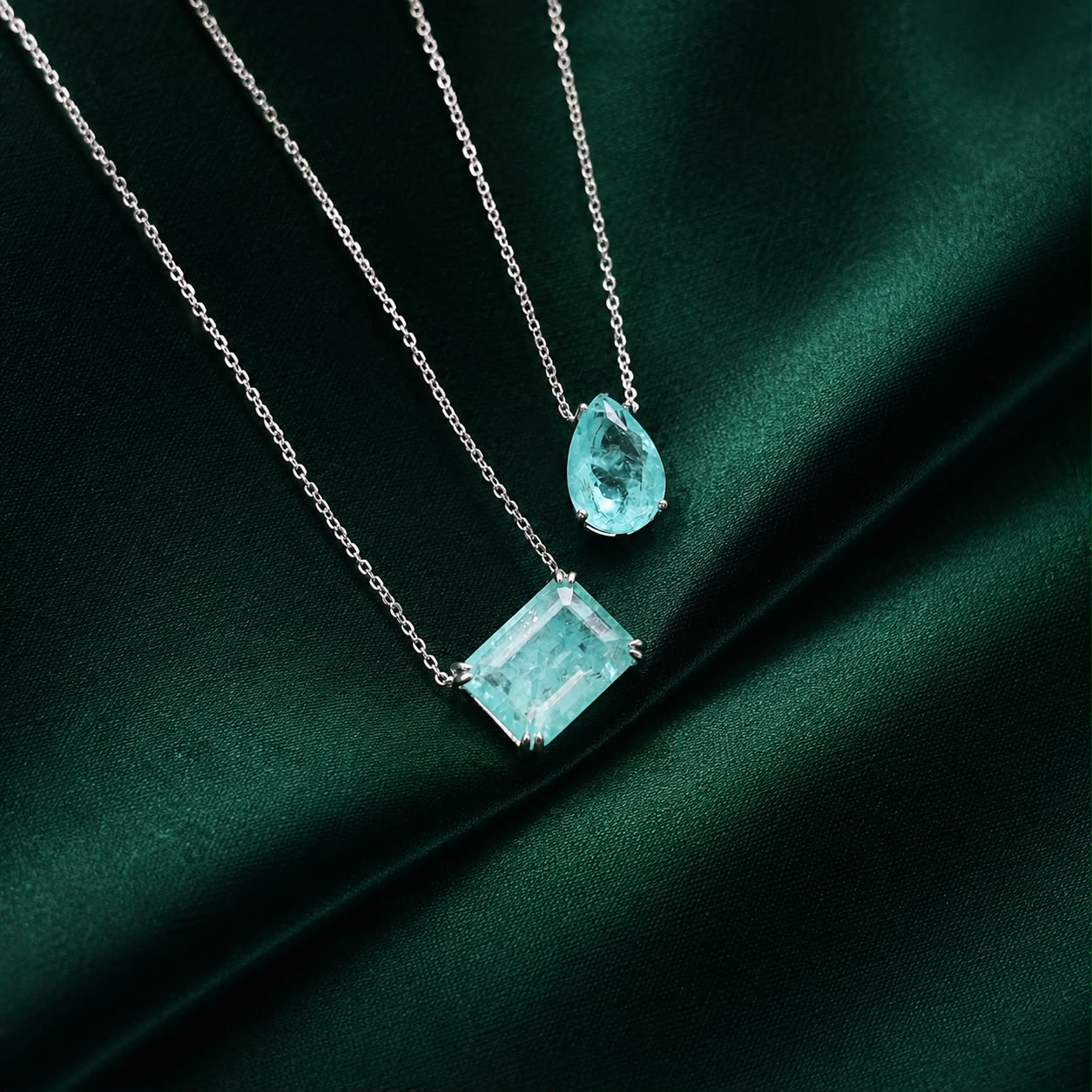 Rectangle Gem Necklace - PGN22466