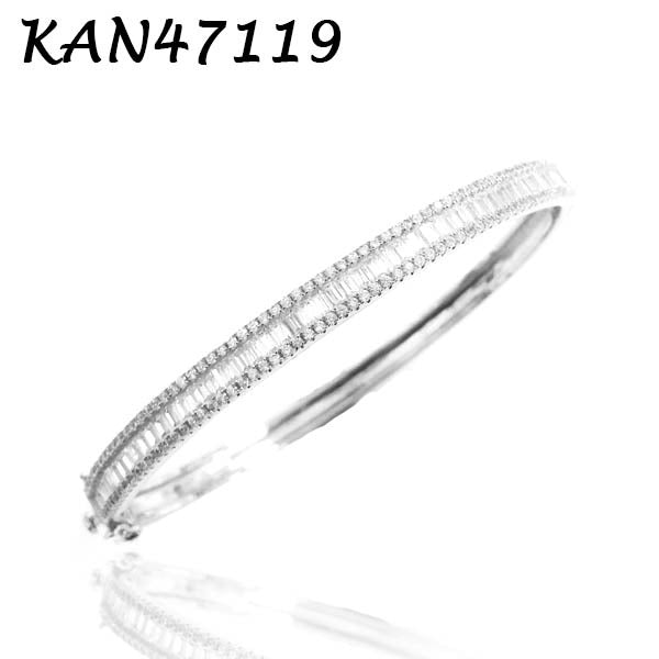 Thin Baguette Bangle - KAN47119