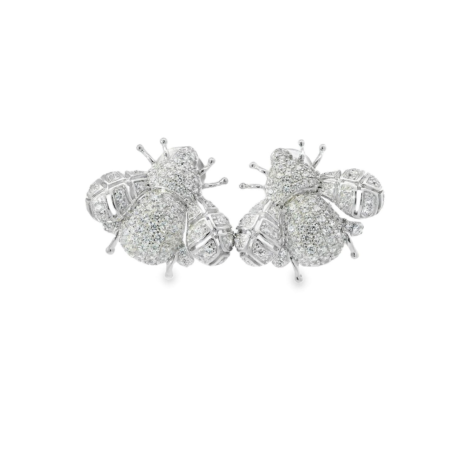 Chunky Pave Bee Earring - AE18696W