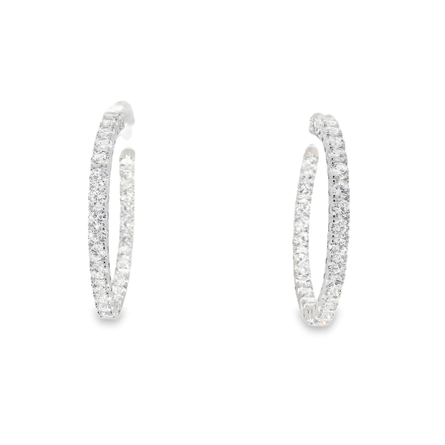 Elegant Color 3MM 1.5" Hoop Earrings - KE191091