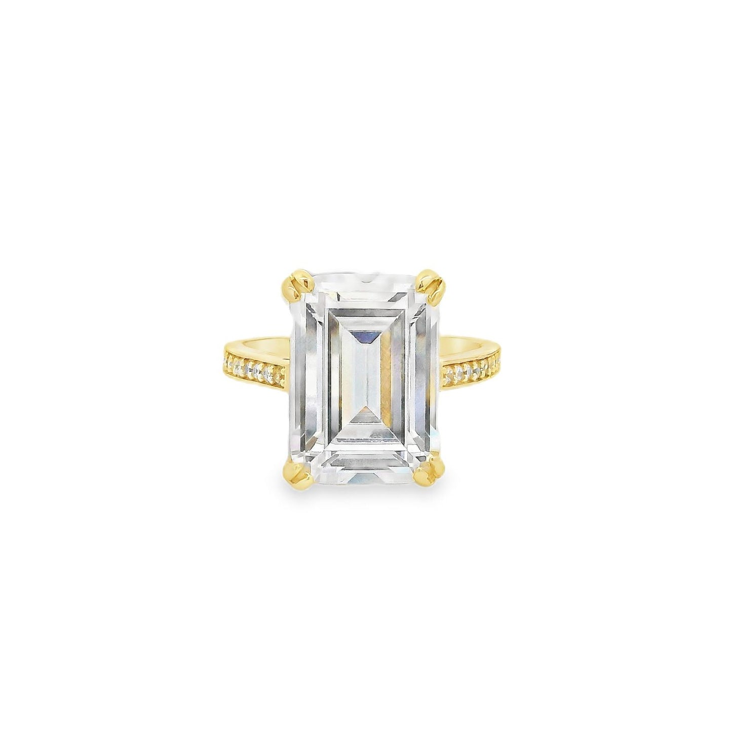 Emerald Cut Pave Band Ring - KR661010
