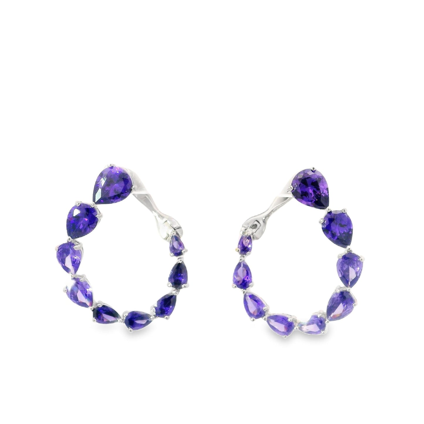 Tear Drop "C" Earrings - KE192034