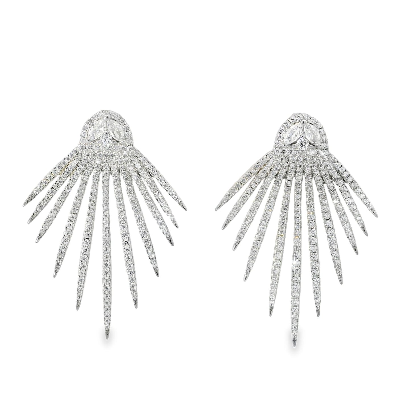 Elegant Down Spike Earring - KE192030