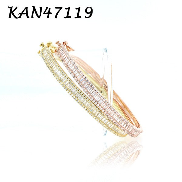Thin Baguette Bangle - KAN47119