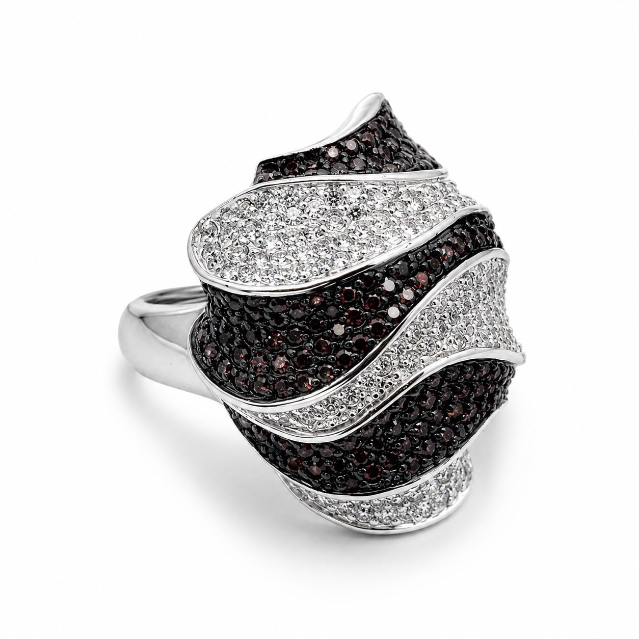 Pave Wave statement Ring - CR635409