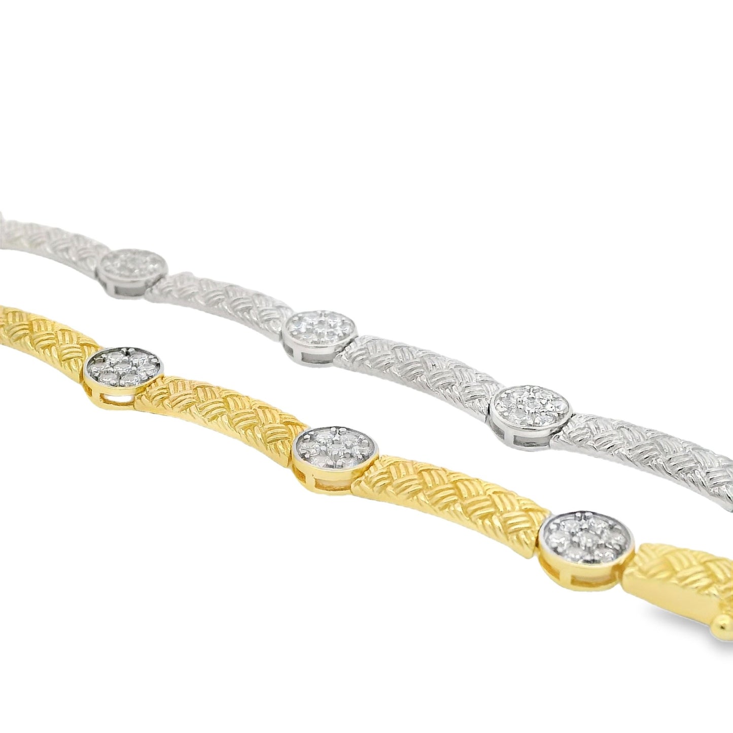 Italian Braided Flower Bracelet - KB33018