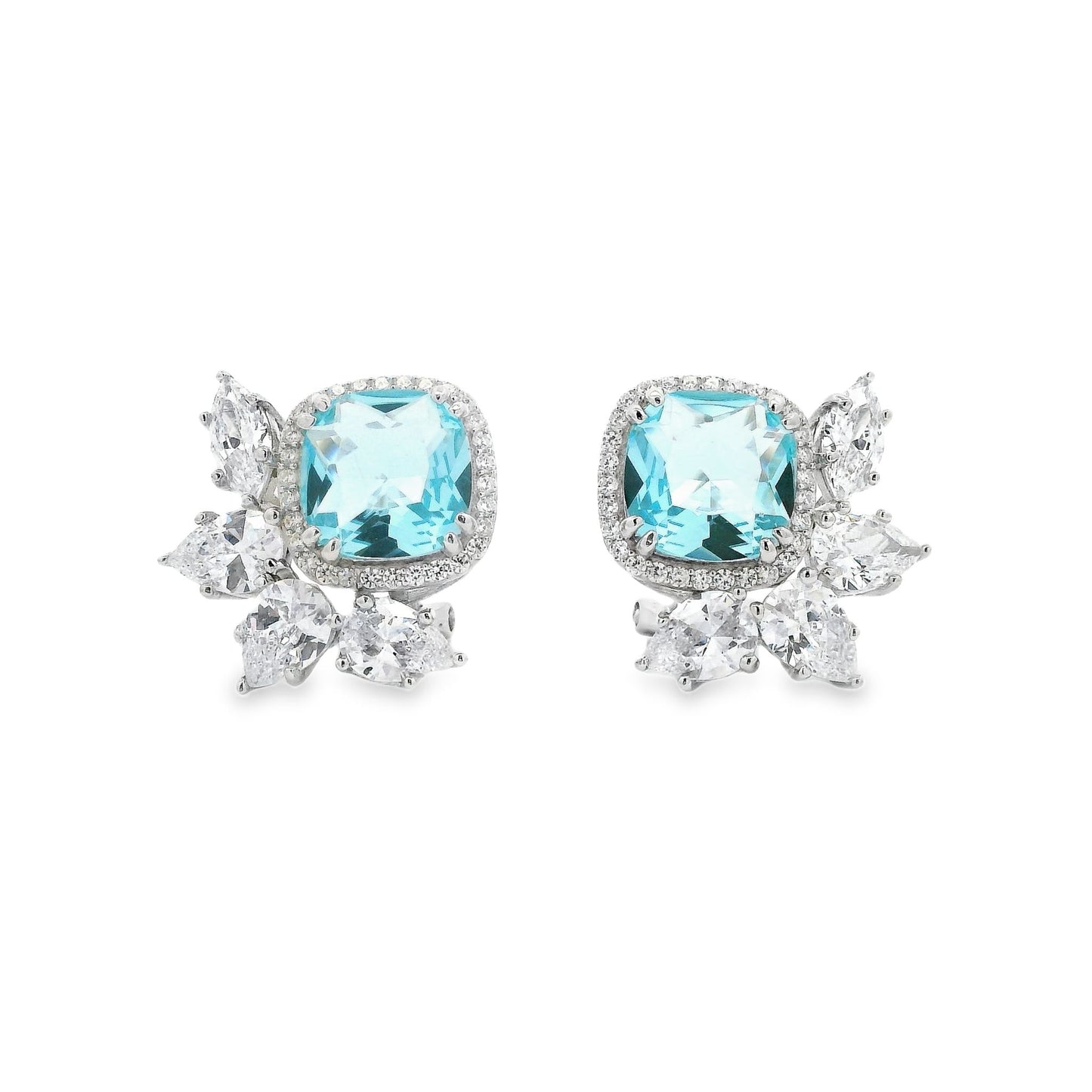 HW Stone with Leaf Earring - KE191026