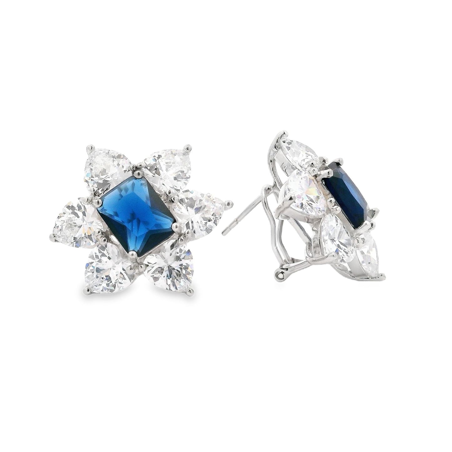 Chunky Flower Omega Earring - KE192016