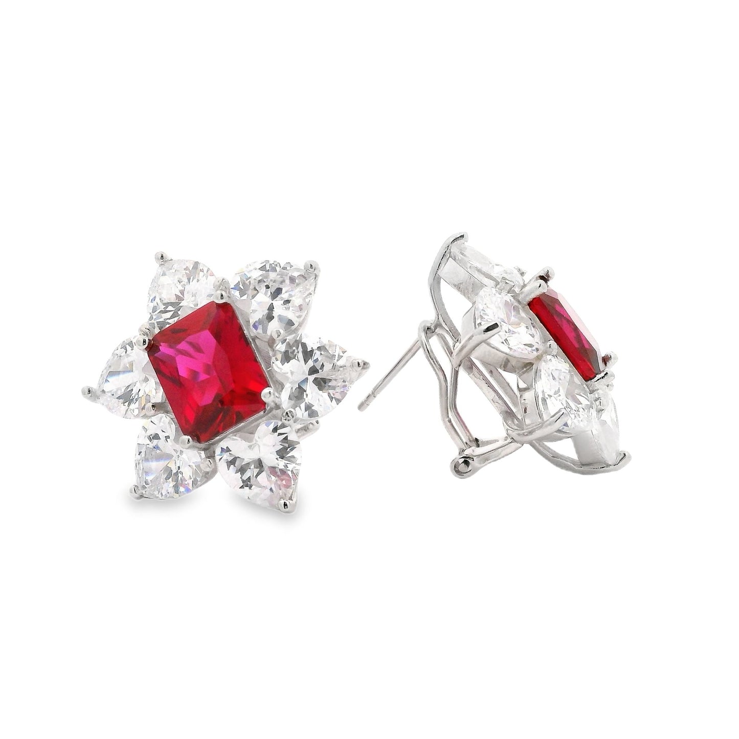 Chunky Flower Omega Earring - KE192016