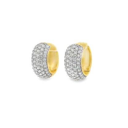 Chunky Diamond CZ Huggie - KE22