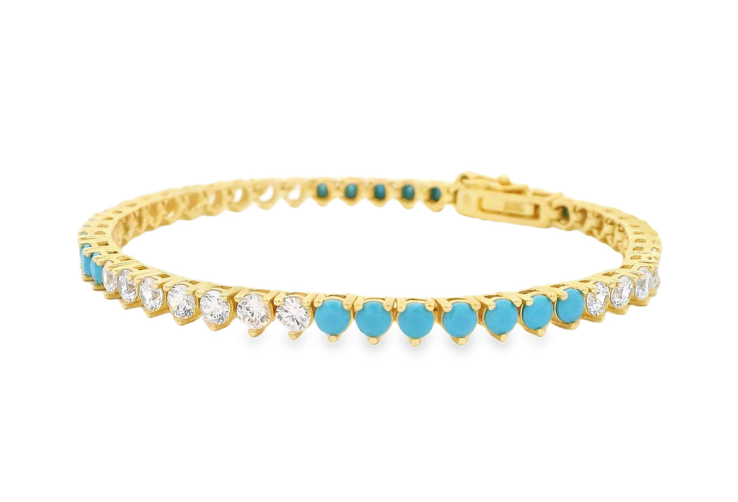 7/7 Pattern 3MM 3prong Tennis Bracelet - KB33064
