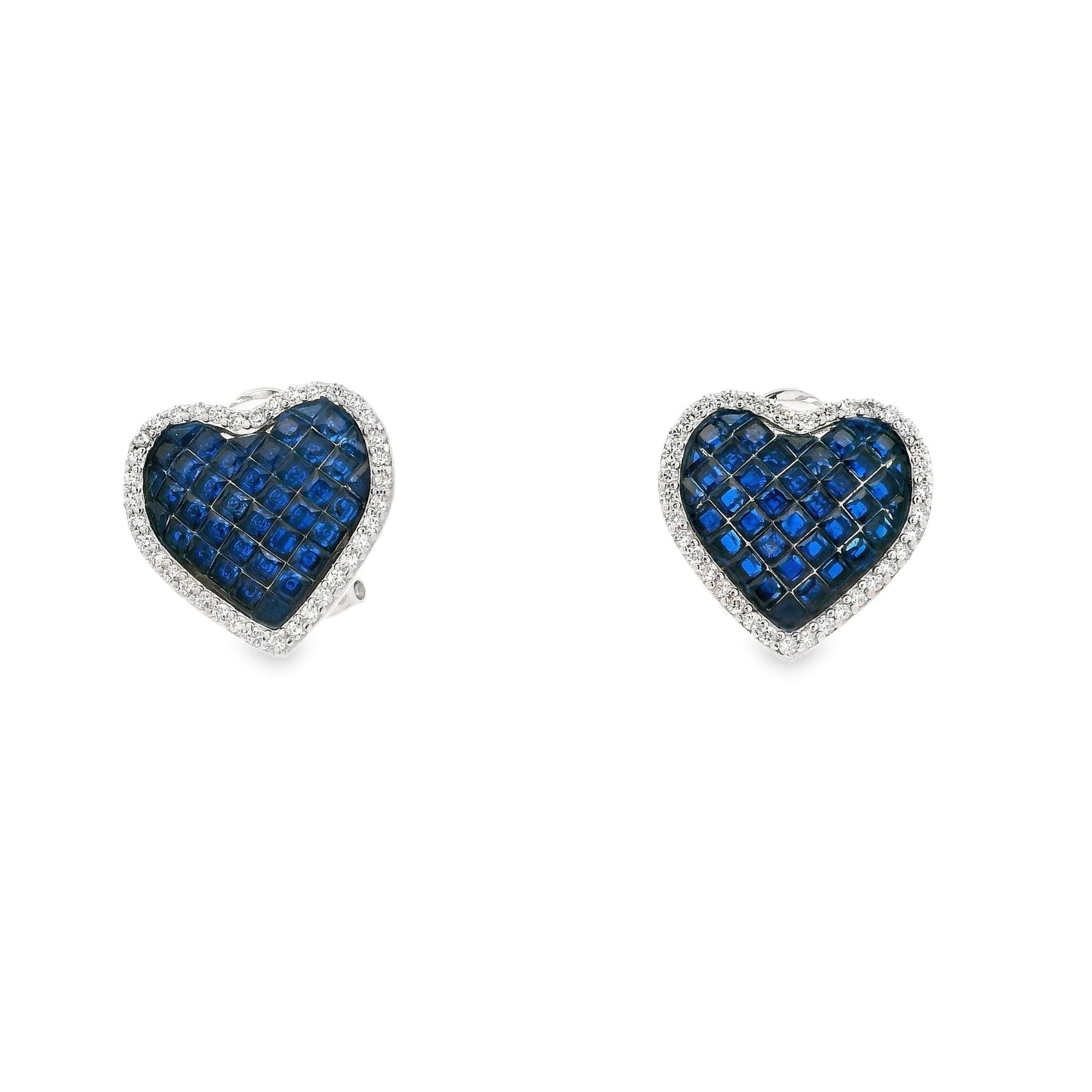 Invisible set Heart Omega Back Earring - AE13329