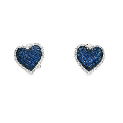 Invisible set Heart Omega Back Earring - AE13329