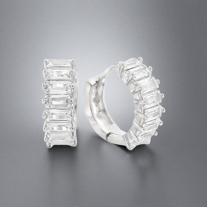 Chunky Baguette Mini Hoop - KE191089