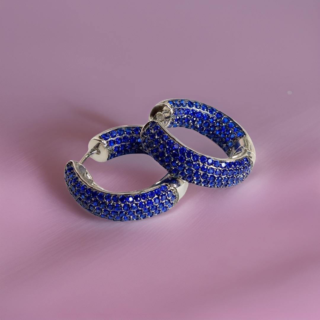Pave Chunky 1" Hoop - KE19490