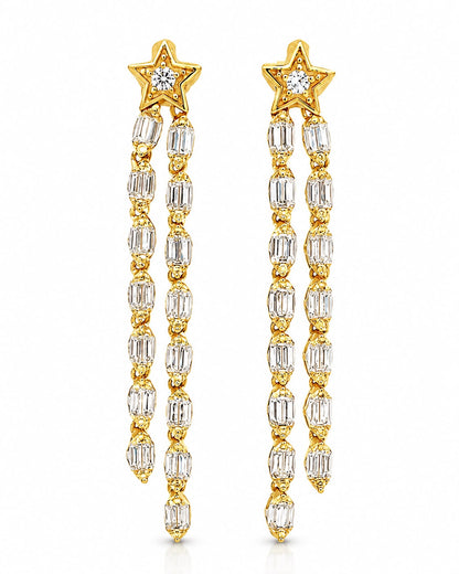 Baguette Shooting Star Earring - KE192141