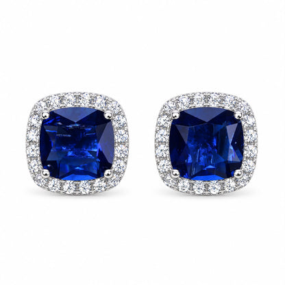 Halo Cushion Stud - KE19867