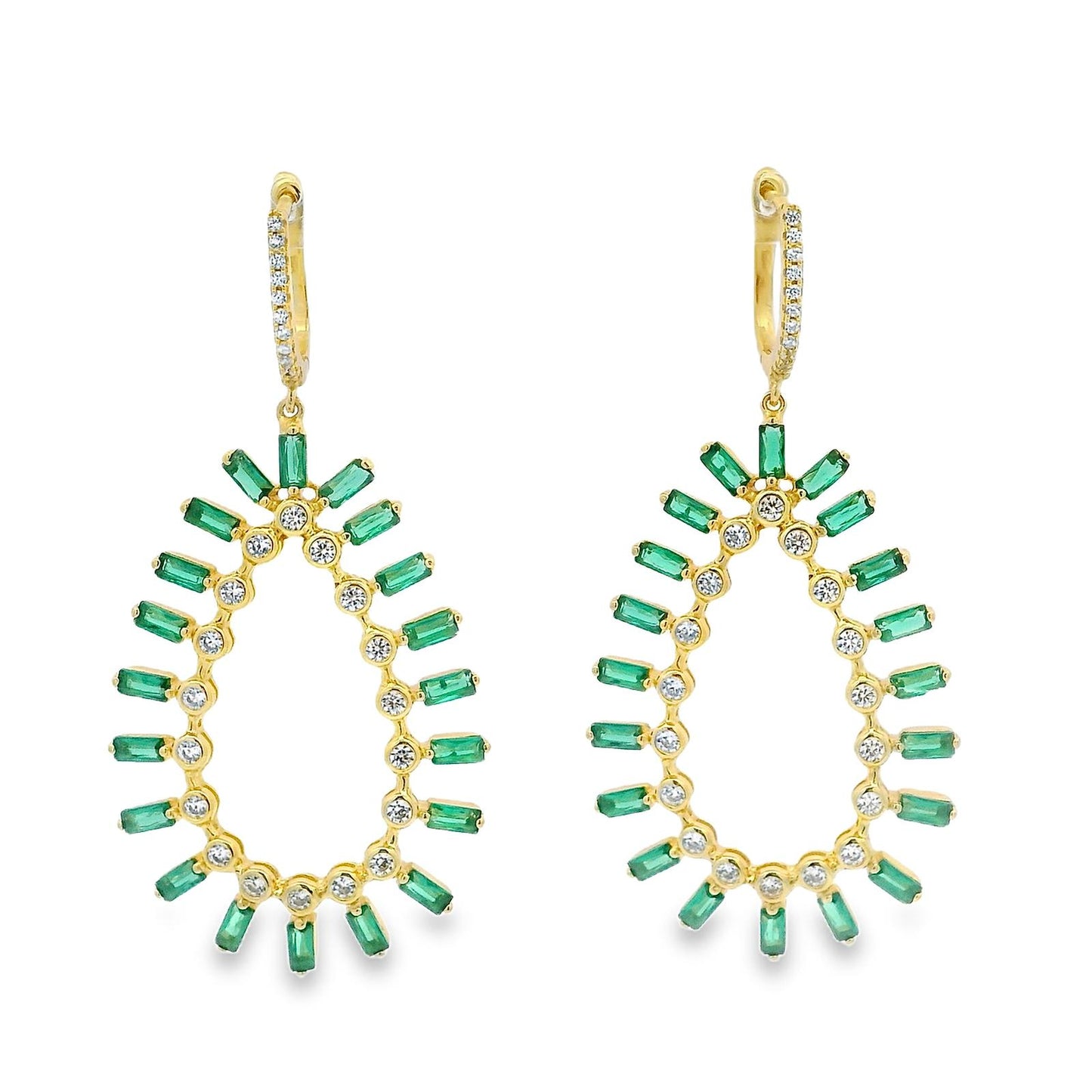 Large Baguette Bezel Tear drop - KE192170