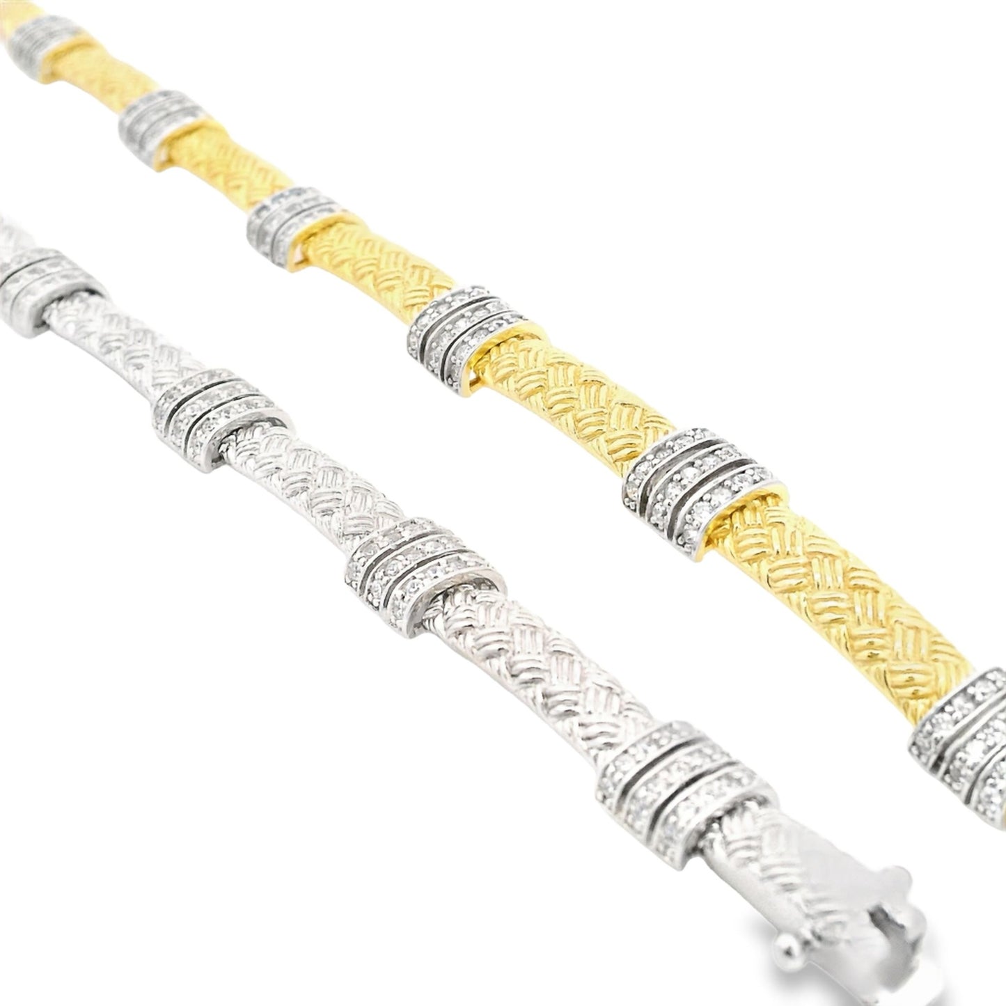 Braided Bar Italian Bracelet - KB33019