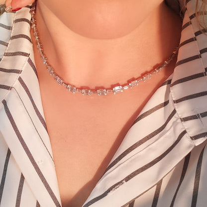 Baguette Necklace 16" -  KN22367