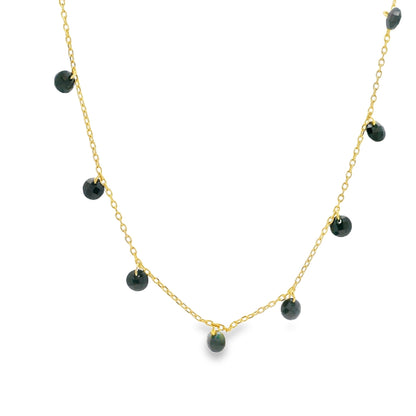 Floating Gem Droplet Necklace 15+3" - PGN22204