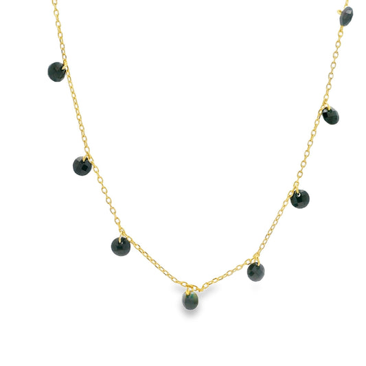 Floating Gem Droplet Necklace 15+3" - PGN22204
